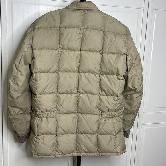 Vintage Tempco Men’s Goose Down Quilt Puffer Jacket Coat Tan Sz 42 - Picture 6 of 11